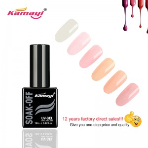 Καμάγια Προσαρμοσμένη Μάρκα Hot Sales 72colors Επαγγελματικό Χρώμα UV Gel Nail Polish12ml για τα νύχια